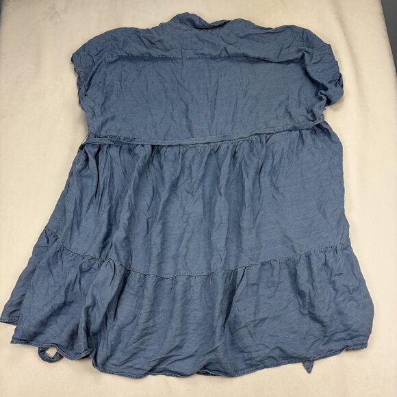 Torrid Chambray Button-Front Midi Shirt Dress Size 28 - Picture 3 of 11